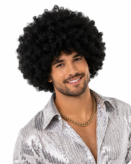 Wig afro disco medium