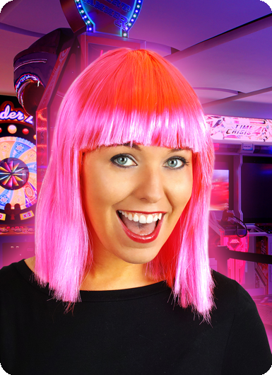 Wig Samantha bright pink