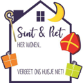Window sign Saint & Piet, here lives 50cm.