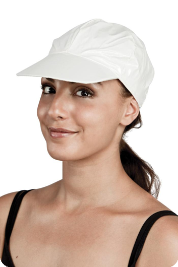 wit latex petje