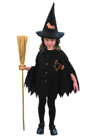 Witch cape with hat for child