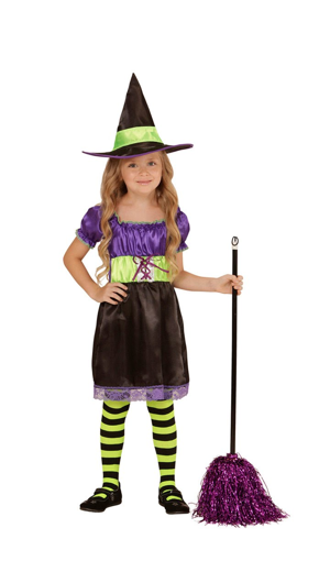 Witch dress with hat for girls