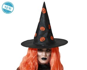 witch hat with pumpkins