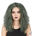 witch wig green