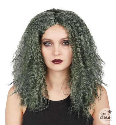 witch wig green