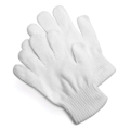 Witte gebreide handschoenen