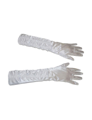 witte gestropte handschoenen