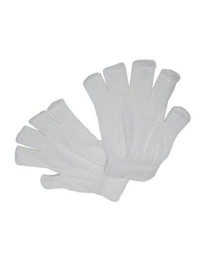 Witte handschoenen zonder vingers