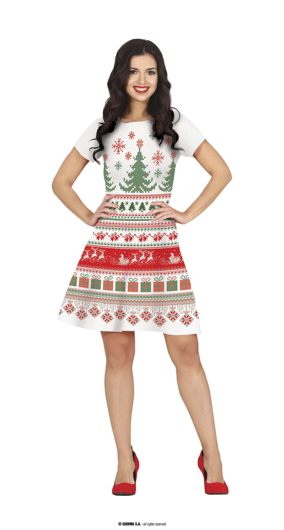 witte kerst jurk in crochet