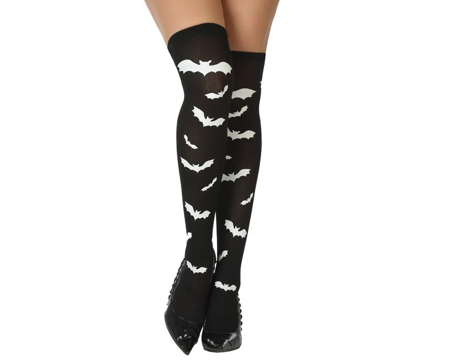 Witte vleermuis halloween panty's