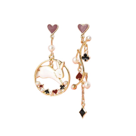 Wonderland earrings White Rabbit