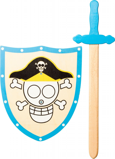 Wooden Pirate Sword with Matching Shield