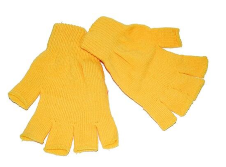 Yellow Fingerless Gloves