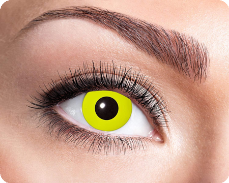 yellow halloween lenses witch
