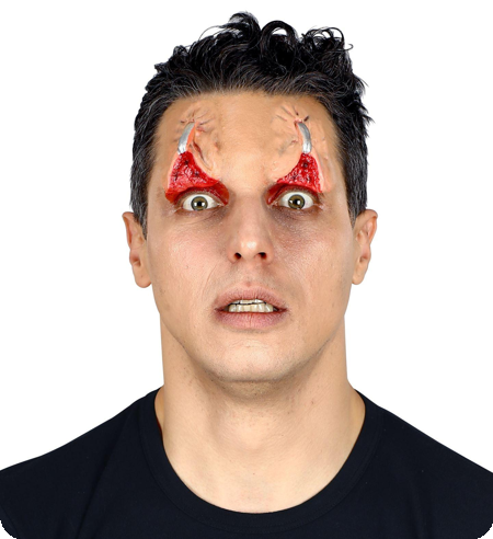 yeux halloween avec de la colle