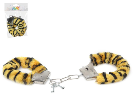 Zacht Fluffy Handboeien - Tijger Print