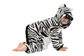 Zebra onesie voor kinderen
