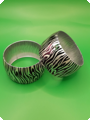 Zebra print bracelet.