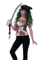 Zombie dames piraten t-shirt