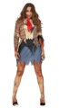Zombie Halloween Costume for Ladies