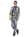 Zombie halloween costume for teens with tie