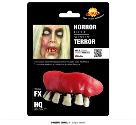 Zombie tanden met thermoplastic