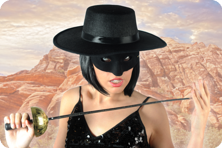 Zorro zwaard met masker