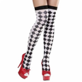 Zwart wit geruite kniepanty Pierrot