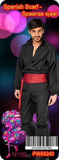 Écharpe de hanche rouge 1,40 m / écharpe espagnole