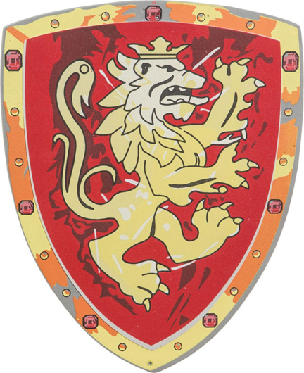 Écu de chevalier avec impression de lion
