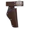 étui de cowboy de luxe brun